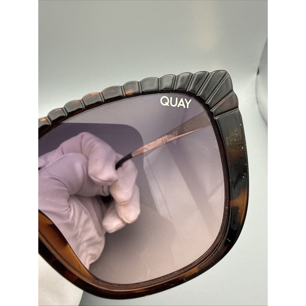 Quay "Witched" Genuine Sunglasses TortoiseOversized Polarized Cateye Gradient - Picture 7 of 9